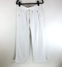TYR Red Line Womens Sweatpants Drawstring Pockets Cotton White M - £10.06 GBP