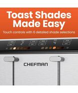 Chefman 4 Slice Toaster w/ Touchscreen Shade Settings, Stainless Steel - $46.55