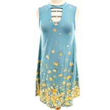 No Boundaries Dress Floral Cut-out Stretchy Sleeveless Casual Sundress - £11.08 GBP
