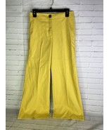 Ann Taylor Womens Size 2 Curvy The Wide Leg Crop Pants Yellow Calla Lily... - £24.85 GBP