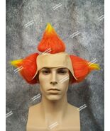 Evil Clown Wig w Bald Cap Tri Color Wings Hobo Killer Klown Creepy Bozo ... - €13,54 EUR