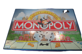 Vintage 1998 Monopoly Deluxe Edition Hasbro Parker Brothers Board Game Complete  - £24.91 GBP