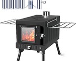 Huskfirm Wood Burning Stove, Tent Stove For Heating, Folding Portable Wo... - $163.98