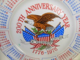 Vintage 200th Year Anniversary Plate Eagle 1776 - 1976   9 Inch - £13.24 GBP