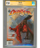 CGC SS 7.5 Dragon Magazine #260 Jeff Easley Signed Cover Art TSR AD&amp;D RPG - £158.21 GBP