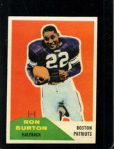 1960 Fleer #130 Ron Burton Exmt (Rc) Patriots Nicely Centered *X101009 - £16.30 GBP