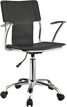 Modway Studio Faux Leather Swivel Task Office Chair in Black - £138.28 GBP