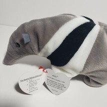 1997 Ty Beanie Babies &quot;Ants&quot; The Anteater Plush P.E. Pellets Vintage Tag Error - £5.28 GBP