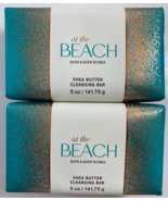 Lot 2 Bath Body Works At The Beach Shea Butter Cleansing Bar Soap 5 oz e... - $433.33 MXN