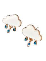 Rain Cloud Enamel Stud Earrings - £4.01 GBP+