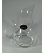 Lenox Viscount Clear Pitcher 6&quot; Full Lead Crystal W Etched Leaf - $29.83 CAD