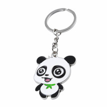 alloy creative cartoon big eyes panda keychain - £11.22 GBP