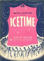 Rockefeller Center Theatre ICETIME Souvenir Program and Program 1946 Son... - $22.74