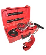 PLUMBING RATCHET TYPE PIPE THREADER 1-1/2&quot; &amp; 2&quot; NPT DIES W/ PIPE CUTTER ... - $60.76
