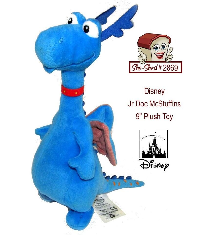 Doc McStuffins the Blue Dragon Disney Jr 9 inch Plush Toy Stuffed Animal - £7.15 GBP