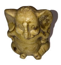 Made In Mexico Vintage Elephant Sitting Soap Stone - £4.56 GBP