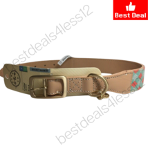 Bond &amp; Co. Turquoise &amp; Coral Knot Dog Collar for Neck Sizes 18-21 Large/Extra - £16.81 GBP