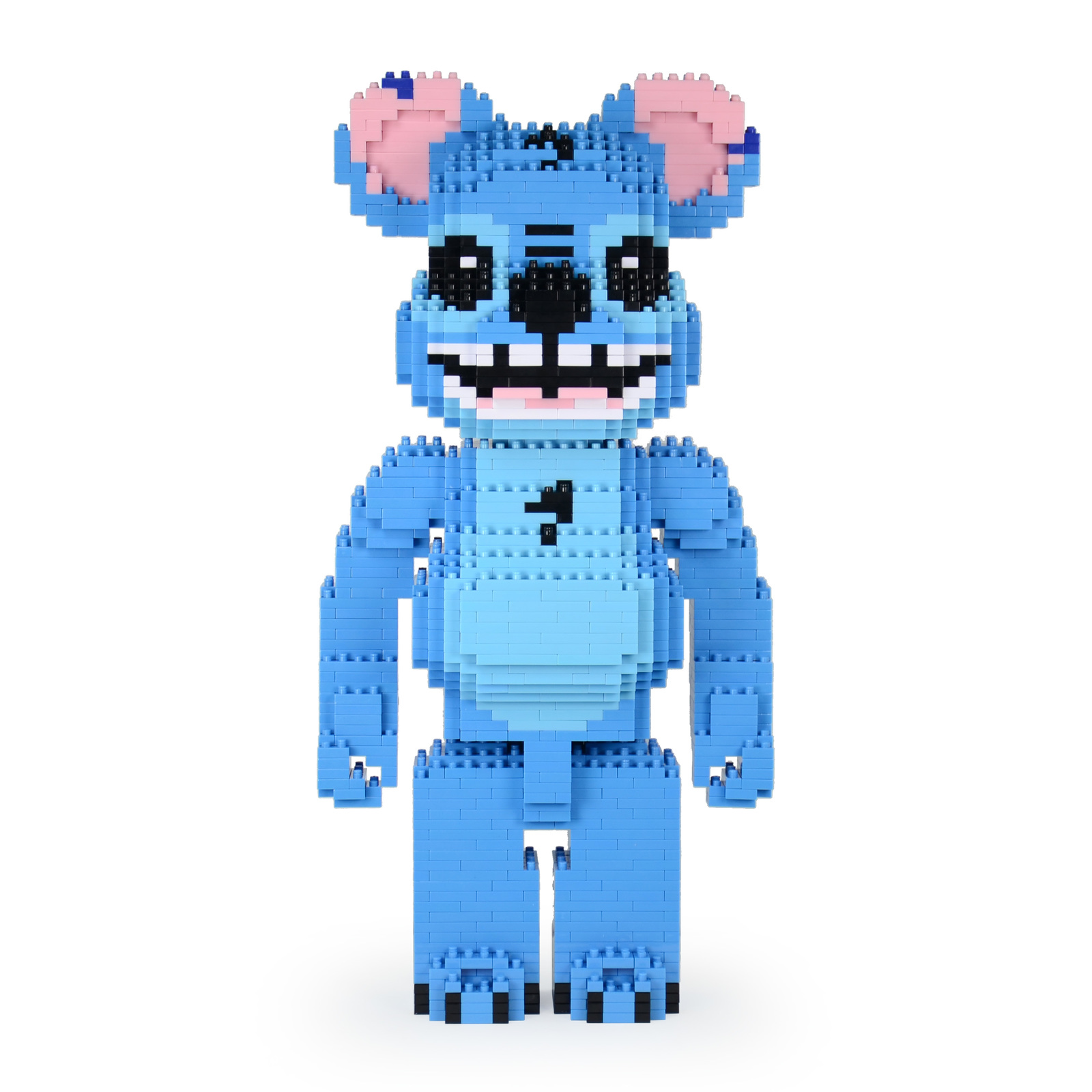 Stitch Bearbrick Brick Sculpture (JEKCA Lego Brick) DIY Kit