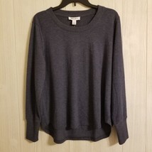 Nine West Women Size L Heather Mood Indigo Soft Top Pullover Sweater - £15.82 GBP