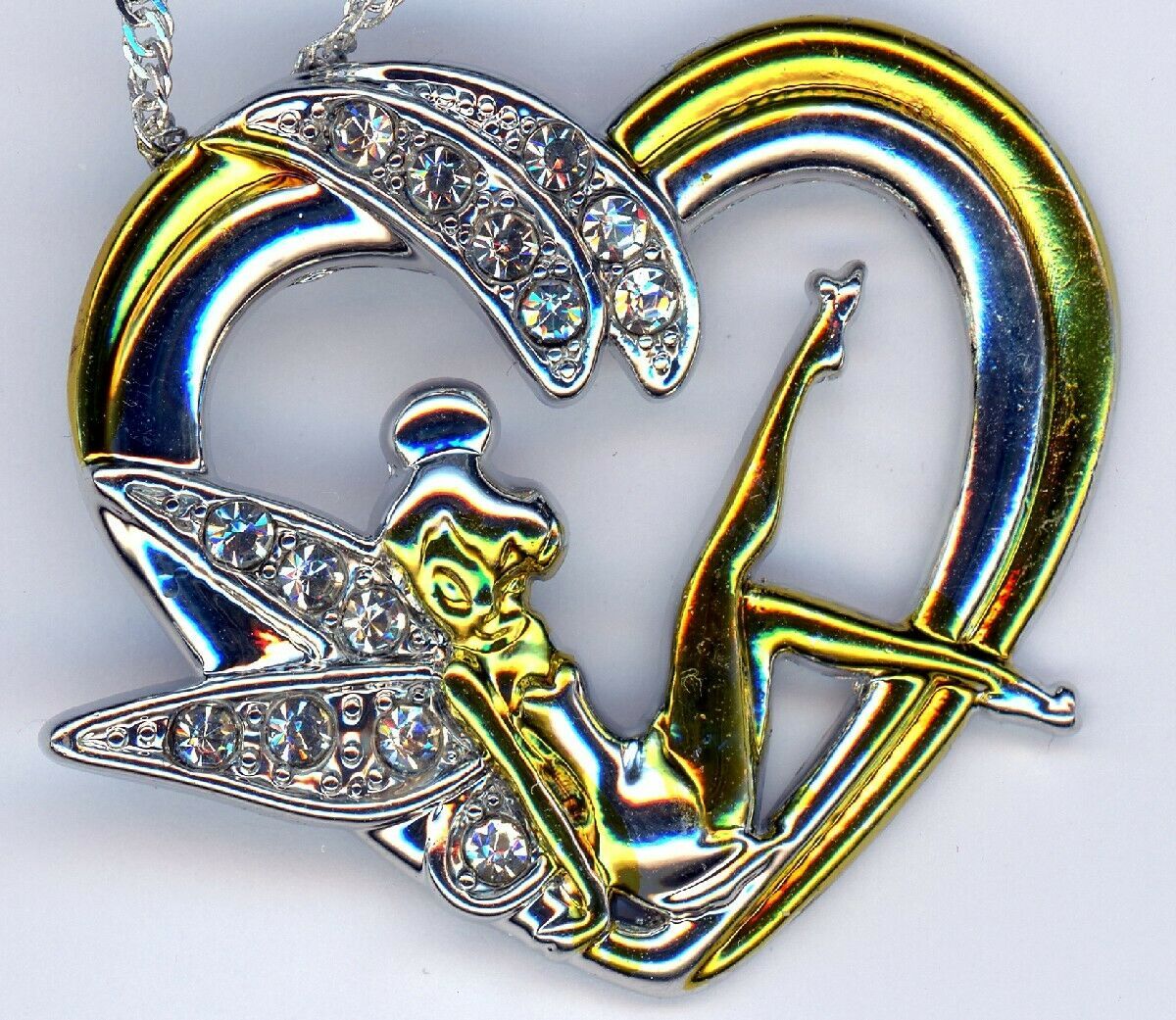 Cavo Cuore Moda Creativo Diamante Femminile Fairy Ciondolo Elfo Angelo C... - $21.66