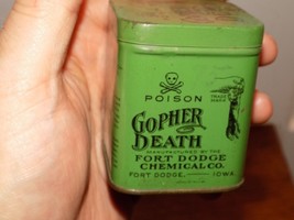 Vintage  Gopher Death Fort Dodge Chemical Co. Empty Tin - €54,73 EUR