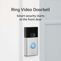 Satin Nickel Ring Video Doorbell With 1080P Hd Video And Improved Motion - £62.28 GBP