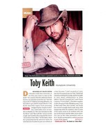 Toby Keith 1 page original clipping magazine photo #N2921 - $75.39 MXN