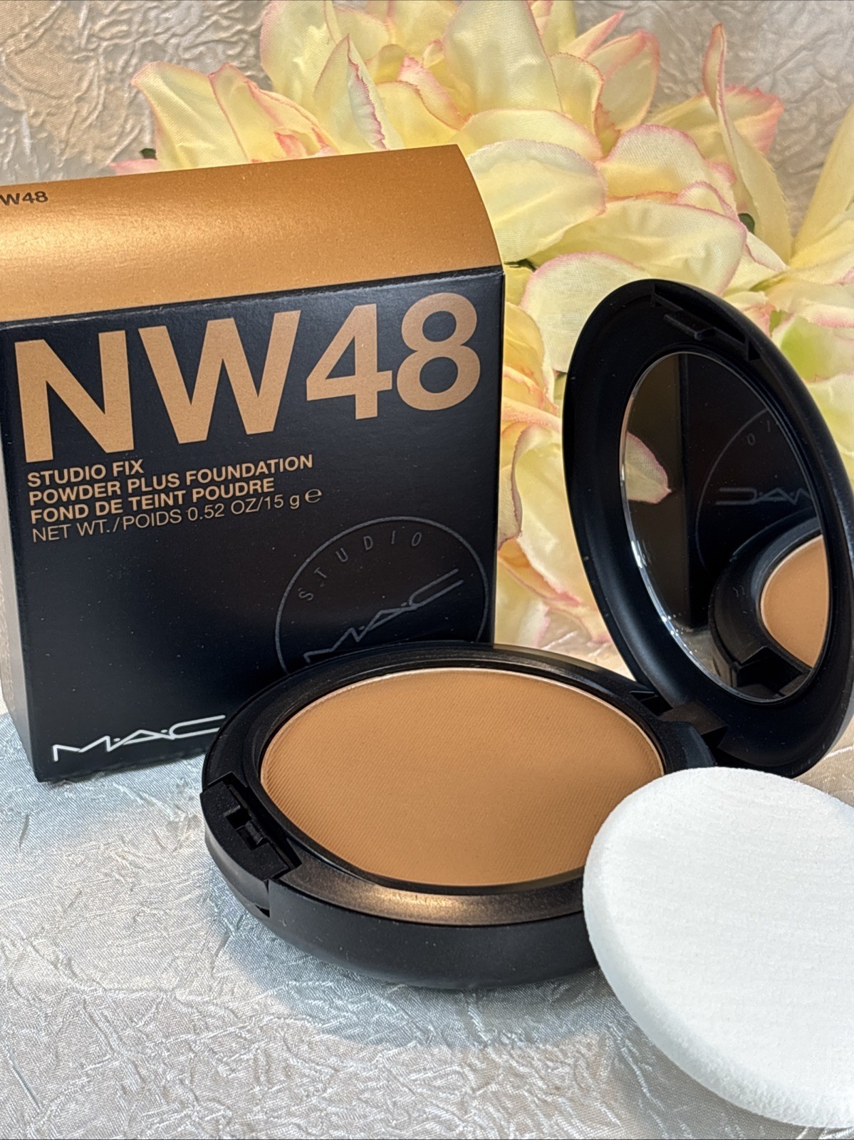 MAC Studio Fix Powder Plus Foundation Shade NW48 MAKEUP 0.52oz ORIGINAL ... - $27.67