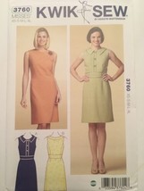 Kwik Sew Pattern 3760 Misses Sheath Dresses Career Fitted Sz XS-XL Uncut - £7.85 GBP