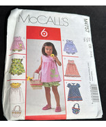 McCalls M4757 Toddlers Girls Top  Easter Dress Panties Handbag Sizes 1 2... - €5,94 EUR