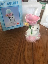 Vintage Super Cute Easter Holiday Rabbits Egg Holder-New-Ships N 24h - $478.02 MXN