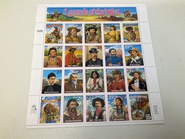 1995 U.S. Pane Of 20 Legends Of The West Postage Stamps #2869 MNH - $11.49