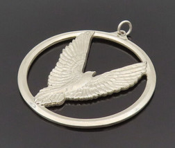 WALLACE 925 Silver - Vintage Peace On Earth Flying Bird Cutout Pendant - PT21964 - $136.76