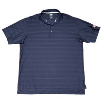Adidas Clima Cool Men&#39;s Size XL Navy Blue Short Sleeve Golf Polo Shirt - $17.07