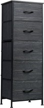 The Wlive Fabric Dresser Is A Sturdy Steel-Framed 5-Drawer Tall Dresser ... - $54.96