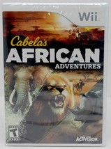 NEW SEALED Nintendo Wii/Wii-U Cabela&#39;s African Adventures Video Game cat hunting - £10.44 GBP
