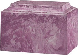 Large/Adult 225 Cubic In. Tuscany Purple Cultured Marble Cremation Urn for Ashes - $257.99