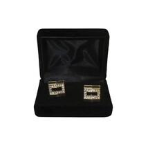 Men J.Valintin Cufflinks by Vitorofolo for French Cuff Shirt V39-62 Gold Diamond image 6