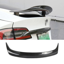 Real Carbon Fiber Trunk Spoiler Wing RZ STYLE For 2016-2023 Tesla Model X - £172.99 GBP