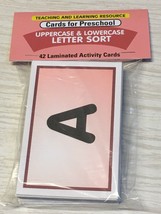 Uppercase Lowercase Letter Sort - 56 Laminated Cards - Activity Set - £8.82 GBP