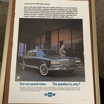 1981 CHEVROLET Caprice Classic Sedan Vintage Original Print AD Black car... - $9.49