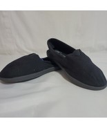 Toms One For One Black Canvas Women’s Slip On Shoes Size W7 - £11.36 GBP