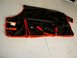 1200D Turnout Waterproof Rain Horse SHEET Light Winter Blanket Black 308 - $79.99