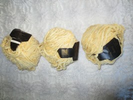 3 - 50g Balls DILTHEY-WOLLE JEANY 100% Baumwolle YELLOW YARN  - $7.50