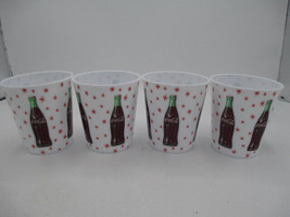 Coca-Cola Individual Popcorn Snack Cups Set of 4 Retro Bottle and Stars - £4.74 GBP