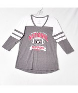 Georgia Bulldogs National Championship 2021 Tee Shirt Size M 3/4 Sleeve ... - $17.09