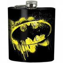 Batman Splatter Symbol Black Flask Black - £19.90 GBP