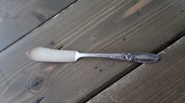 Vintage Community Flat Handle Master Butter Knife in White Orchid - $5.93