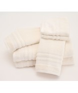 Home Reflections Plaid Sculpted 6-Piece Towel Set in Cream - $193.99