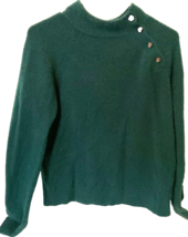 J Crew Womens  Green Mock Turtleneck XS - $116.24 MXN